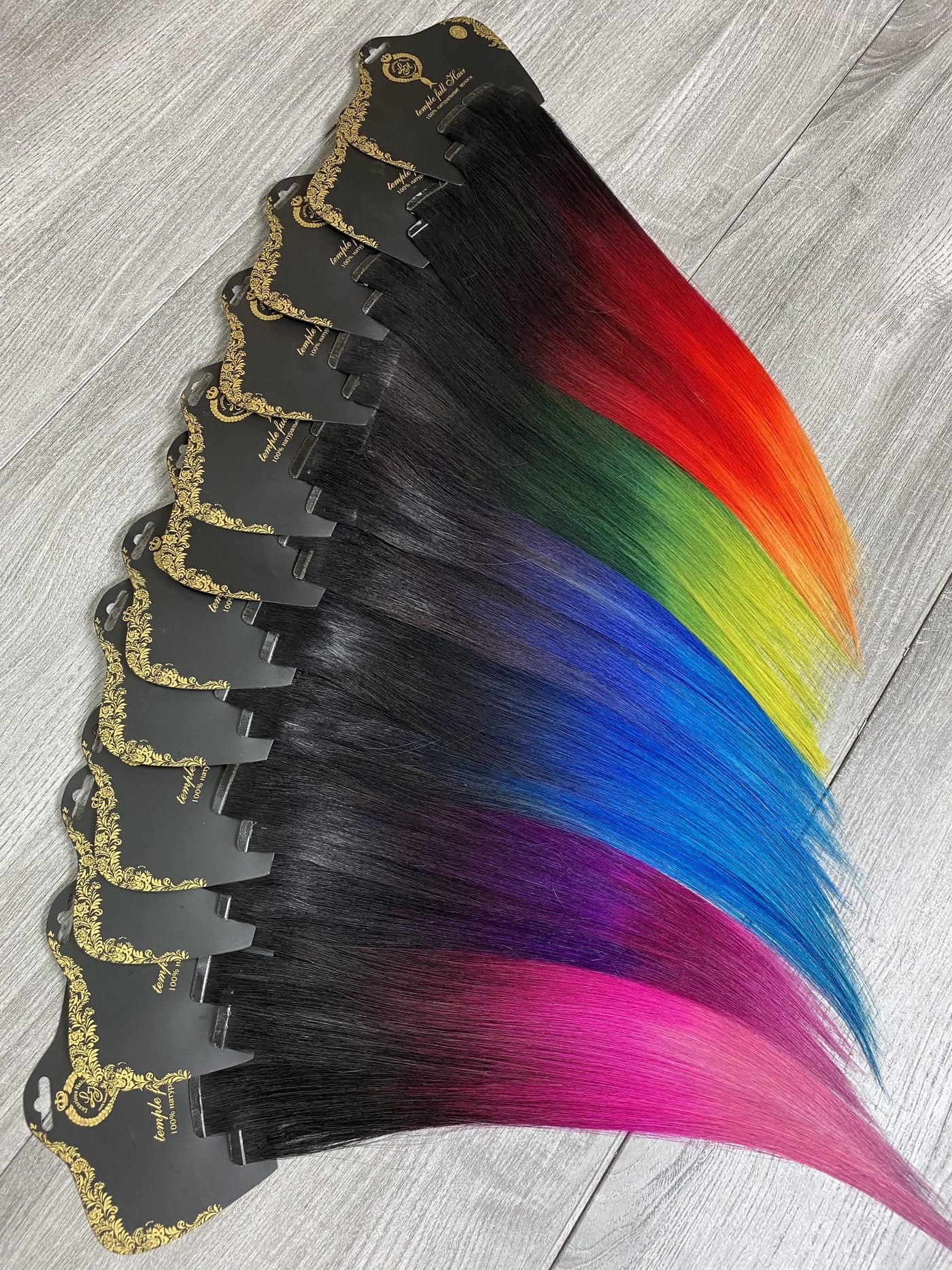 Fantasy Ombre Bund / glatt / 45-95cm