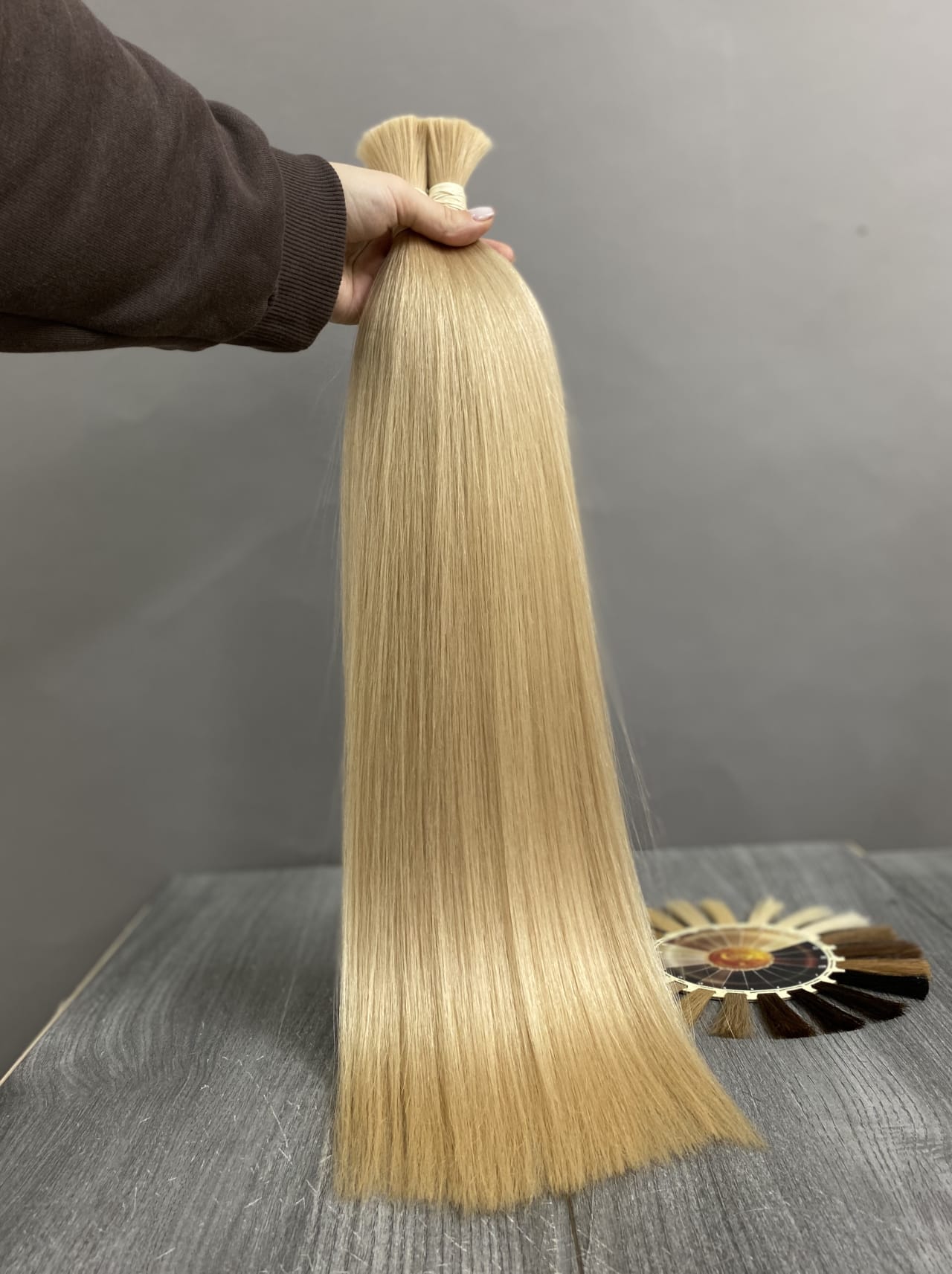 Naturhaar/ glatt und lockig/ 45-50cm