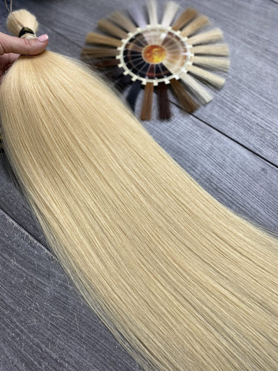 Naturhaar/ glatt und lockig/ 60-65cm