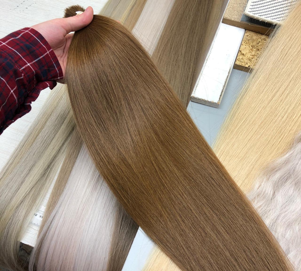 Naturhaar/ glatt und lockig/ 80-85cm